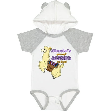 

Inktastic Abuela s You Say ALPACA My Bags with Cute Jumping Alpaca Gift Baby Boy or Baby Girl Bodysuit