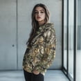 thumbnail image 2 of COEQINE Oversized Women's Hoodies Soft Cozy Casual Wear Fashion Y2K Loose Pullover Sweatshirts Camouflage Leaf Printing Long Sleeves Lightweight Fall Winter Outfits Clothes, 2XL, 2 of 7