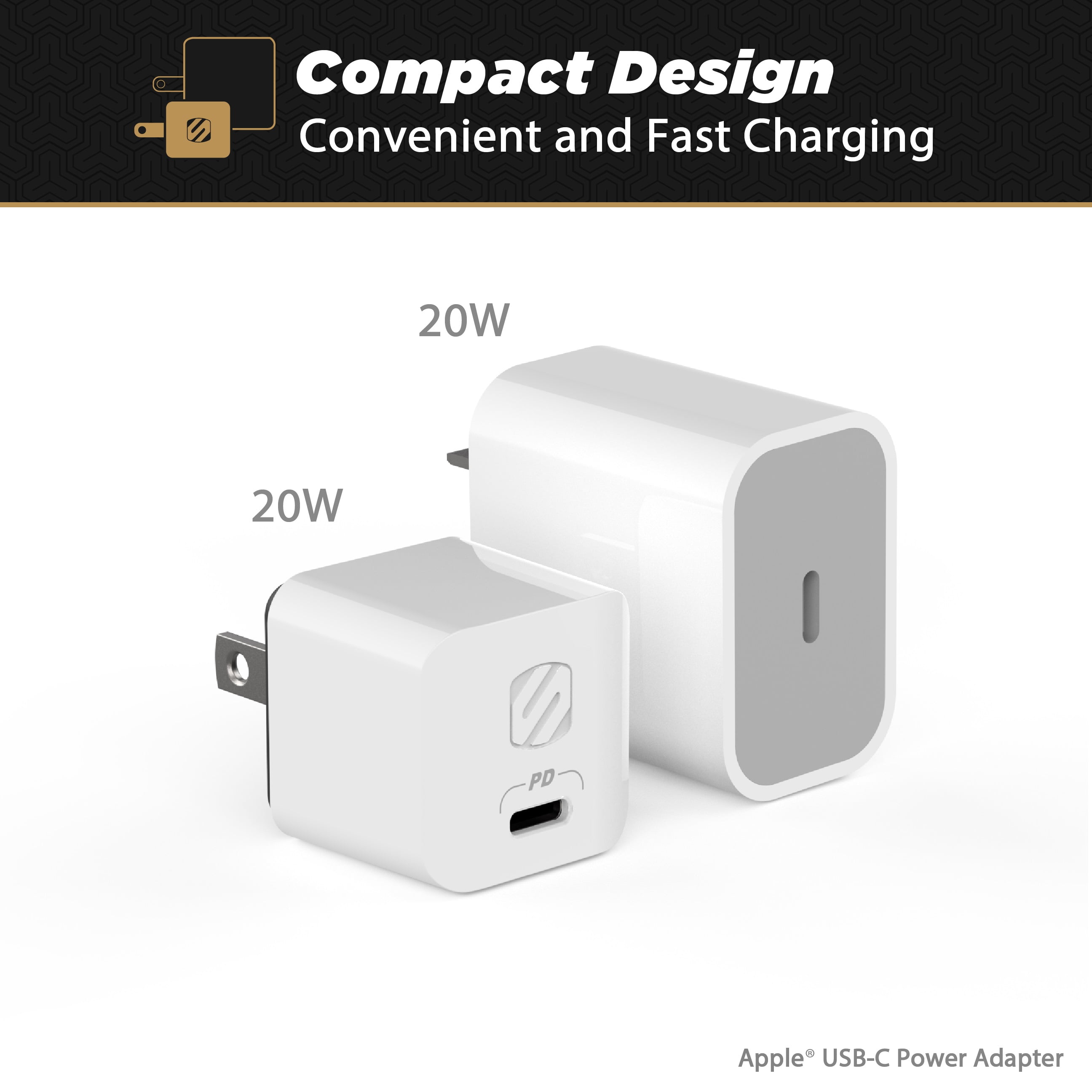 Scosche CPDC20-SP PowerVolt 20-Watt Certified USB Type-C Fast Car Charger  with Power Delivery 3.0 for All USB-C Devices 