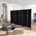 thumbnail image 2 of HOMCOM 6 Panel Room Divider, Folding Privacy Screen, Black, 2 of 10