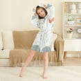 thumbnail image 3 of FORMRS Kids Bathrobe Unisex Hooded Robe Toddler Pajamas Sleepwear, Size 2-3T, Art Sun, 3 of 7