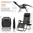 thumbnail image 2 of YRLLENSDAN Adjustable Zero Gravity Chairs with Cup Holder and Pillows Black, 2 of 7