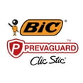 thumbnail image 2 of BIC PrevaGuard Clic Stic Ballpoint Pen, 12-Count, Built-in Bacteria Protection, Blue, 2 of 7
