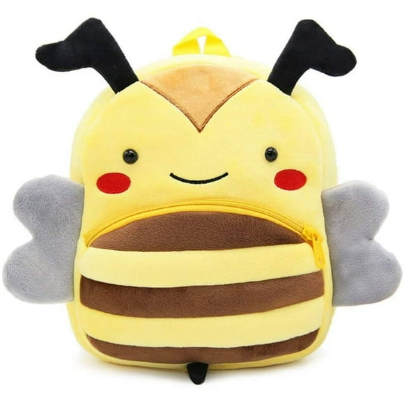 Cute Toddler Backpack Toddler Bag Plush Animal Cartoon Mini Travel Bag for Baby Girl Boy 2-6 Years(Bee) Best Gift for Friends Kids Adult Birthday Gifts
