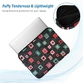 thumbnail image 2 of FORMRS 15-15.6 inch Laptop Sleeve Case Soft Carrying Quilted Computer Bag Cover, Red Block Pattern, 2 of 7