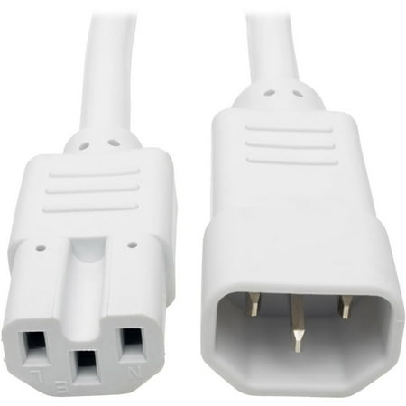 UPC: 0037332199195 | P018-006-AWH 6Ft Heavy Duty Power Cord C14 C15 White