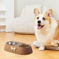 thumbnail image 6 of Dianli Double Pet Bowls Stainless Steel Food Water Set with Bowknot Decor Non-Slip Mats Removable Bracket for Small Medium Dogs Cats Easy Clean Safe Feeding Station Home Use Stylish Finds for Less, 6 of 8