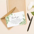 thumbnail image 2 of xianyou-50Pcs Funeral Sympathy Thank You Cards with Envelopes and Matching Seal Stickers, Green Leaf Cross Bereavement Card with Message for Memorial Service Loved Ones Celebration of Life, 2 of 4