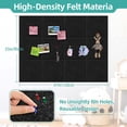 thumbnail image 3 of 12 Pack Bulletin Board Topboutique Square Felt Wall Tiles Cork Board Large Corkboards Safe Removable Adhesive Tabs Corkboard Alternative for Wall with Pushpins for Home Office,12" x 12"-Black, 3 of 8