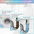 thumbnail image 3 of 72pcs Drain Sticks Drain Cleaner Sticks Drain Sink Deodorizer Sticks Keep Your Drain Pipes Clear Keep Clogs for Kitchen Bathroom Toilet (6 Color), 3 of 8