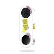 MightySkins NEHEL-Funky Pineapples Skin Decal Wrap for Nest Hello Video Doorbell - Funky Pineapples