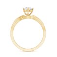 thumbnail image 2 of Rosec Jewels Lab Created Diamond Circle Engagement Ring - 5 MM - EF-VS Quality - Ready to Gift, 10K Yellow Gold, US 7.00, 2 of 8