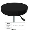 thumbnail image 4 of Kll Black Round Bar Chair Cushion Cover ,Bar Stool Protector With Elastic, Soft Washable, 4 of 7