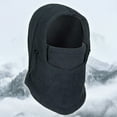 thumbnail image 4 of Opvise Unsiex Fashion Warm Hats Integrated Ear Protection Breathable Waterproof Thermal Fleece Balaclava Hat Stylish Winter Headwear Dark Gray, 4 of 8