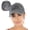 American Flag - Grey, variant on Funky Junque Criss Cross Ponytail Hat - Lake Life - Navy (Distressed) W/ Beige Mesh