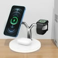 thumbnail image 1 of TopLLC Magnetic Wireless Charging Station,Upgraded 3 In 1 Wireless Charger Stand With LED For WIreless Charger Station, 1 of 9