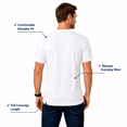 thumbnail image 5 of Cottmark Men’s V-Neck Classic Soft T-Shirt, White, Size 2XL, 3-Pack, 5 of 10