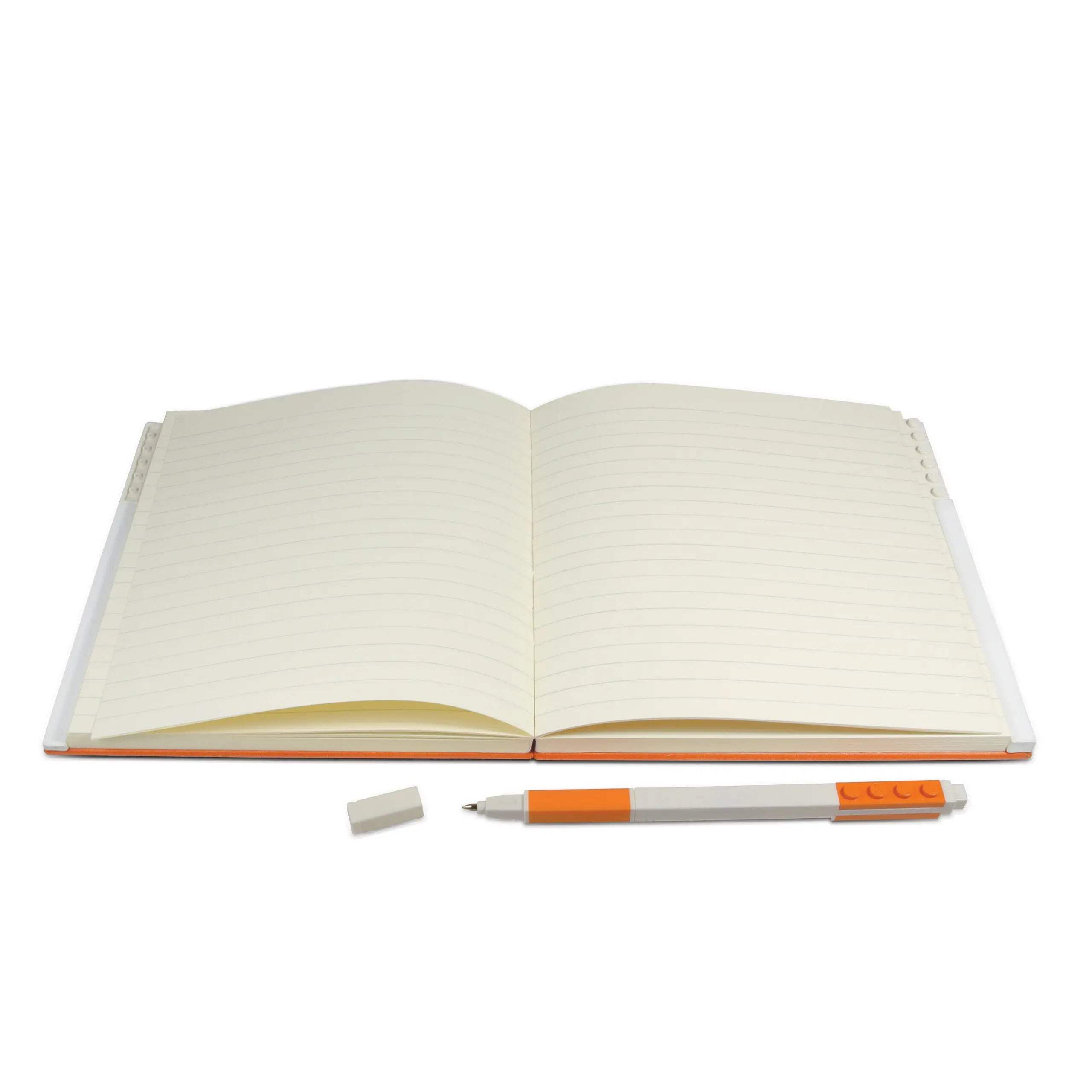 LEGO Stationery Locking Notebook with Gel Pen - Orange (52440)