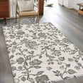 thumbnail image 3 of Sage Green Leaf Large Area Rugs for Bedroom Living Room, Soft Non Slip Carpet Bedside Rug, Retro Farmhouse Plant Floral Branch Rectangular Floor Cover Kitchen Accent Rug 3'x5' for Dining Room/Office, 3 of 9