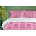 thumbnail image 4 of Ambesonne Abstract Duvet Cover Sets, Royal Flower Ornaments, 2-King, Pink Pale Pink, 4 of 7