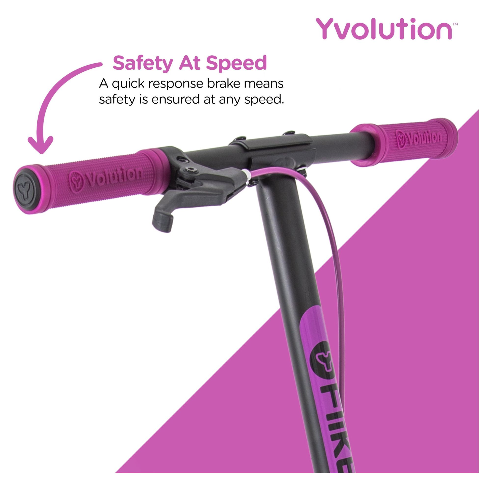 Yvolution Y Fliker Air A3 Kids Drift Scooter for Boys and Girls Ages 7+ Years (Purple) - image 4 of 8