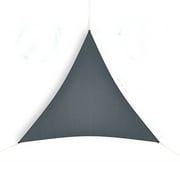 Coolaroo Ready to Hang Outdoor Sun Shade Sail Triangle 90% UV Block Protection for Backyard, Garden, Patio, Playground, 11'10 Triangle, Montecito