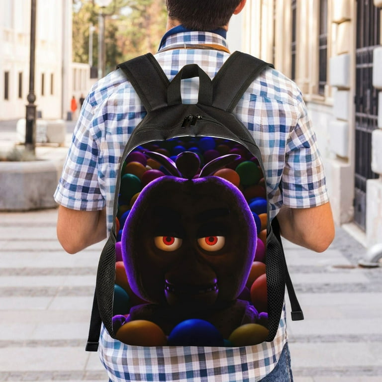 FNAF Five Nights at Freddy s Movie Backpack Casual Adjustable Bookbag School Bag Unisex Laptop Daypack Lightweight Large Capacity Travel Bag Satchel