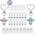 thumbnail image 1 of 20 Pieces Angel Design Keychain Favors Set Include Angel Pearl, 1 of 5