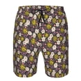 thumbnail image 3 of Logiee Flowers Daisy Print Mens Swim Trunks Quick Dry Board Shorts,Breathable Hawaii Beach Shorts Swimwear Bathing Suits-Small, 3 of 6