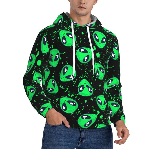 Alien Hoodie Men Unisex 3d Fleece Hooded Sweatshirt Xx-Large