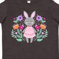 thumbnail image 4 of Inktastic Easter Scandinavian Bunny with Flowers Boys or Girls Toddler T-Shirt, 4 of 5