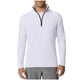 thumbnail image 4 of pstuiky camisas de manga larga para hombre, Top deportivo de manga larga con cuello alto y media cremallera para hombre, color liso camisetas de hombre xxxl, 4 of 6