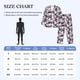 thumbnail image 4 of Balery Lilies Flowers Pijama para Hombre de Dos Piezas con Manga Larga, Conjunto de Dormir y Descanso Suave con Bolsillos-Large, 4 of 7