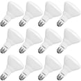 thumbnail image 1 of LUXRITE Paquete de 12 bombillas LED BR30 equivalente a 65 W, luz diurna de 6500 K, regulable, 650 lúmenes, bombillas LED de inundación de 8,5 W, Energy Star E26, base media, clasificación húmeda para, 1 of 1