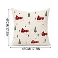 thumbnail image 2 of Aonerit 20 X 12 Inch Christmas Embroidered Pillow Cover, Hidden Zipper Cushion Case, Winter Sofa Couch Decor, Holiday Throw Pillow Sham, Home Seasonal Accent, 2 of 7
