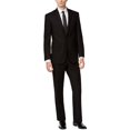thumbnail image 1 of Kenneth Cole Mens Solid Two Button Formal Suit, Black, 44 Long / 37W x UnfinishedL, 1 of 1