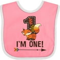 thumbnail image 3 of Inktastic 1st Birthday Fox 1 Year Old Boys or Girls Baby Bib, 3 of 4