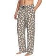 thumbnail image 3 of Mens Pajama Pants - Soft Sleep & Lounge Pants for Men, Cartoon Cute Rabbit Cuteness Casual PJ Bottoms Pants with Pockets, 3 of 5
