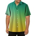 thumbnail image 2 of XDZJLR Mens Shirts Casual Short Sleeve Button Down Beach Tropical Summer Tops, 2 of 4