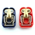 thumbnail image 1 of WRITWAA 2PCS Set Heavy Duty Battery Terminal Clamps Round Post Vehicle Maintenance Safety Connect, 1 of 8