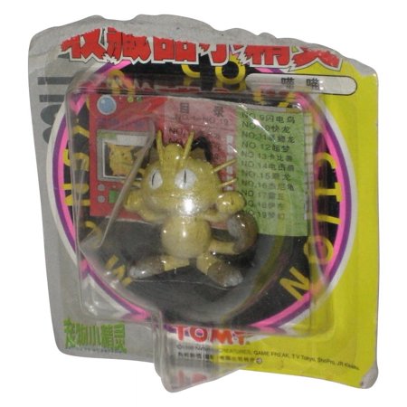 Pokemon Meowth Tomy Japan ShoPro Auldey Mini Figure #30 - (Damaged Packaging)