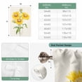 thumbnail image 6 of Sunflowers Balloon Curtains for Living Room/French Door, Floral Spring Flowers Vintage Botanical Tie Up Curtains 63 Inch Length Energy Saving Kitchen Curtains Shades for Windows 42"x63", 6 of 8