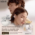 thumbnail image 2 of Open Style Earphone Ear Clip Bluetooth Earphone Butterfly Diamond Bow Light Clip Set Fashion, 2 of 8