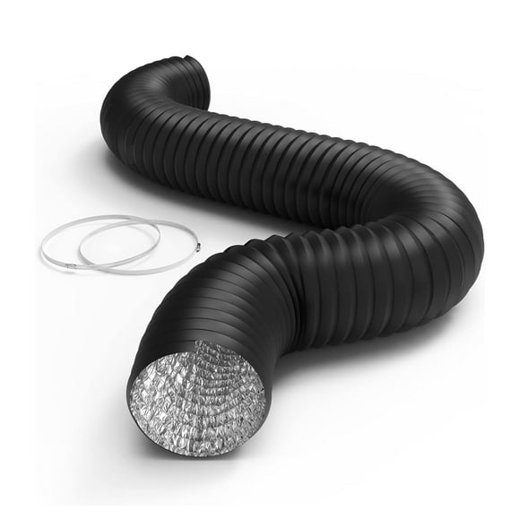 Manguera de ventilación Simple Deluxe Flexible Air de aluminio de 10 cm y 2,4 m