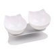 thumbnail image 1 of Comedero para gatos con cuenco doble de plataforma, cuencos elevados de comida y agua para gatos con soporte sin derrames, 1 of 5