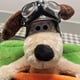 thumbnail image 2 of Juguete de peluche para cachorros, dibujos animados, corte corto, perro de peluche, decoración del hogar, muñecos de adorno, sombrero de piloto, 2 of 5