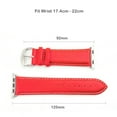 thumbnail image 5 of FIEWESEY Apple Watch Band Leather 44mm 45mm 49mm Mens Apple Watch Leather Band Replacement Band for Apple Watch Series Se Series 9/ 8/ 7/ 6/ 5/ 4/ 3/ 2/ 1/Ultra 49mm/Ultra 2(Red), 5 of 5