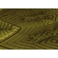 thumbnail image 1 of Ahgly Company Machine Washable Indoor Rectangle Transitional Dark Yellow Green Area Rugs, 5' x 7', 1 of 7