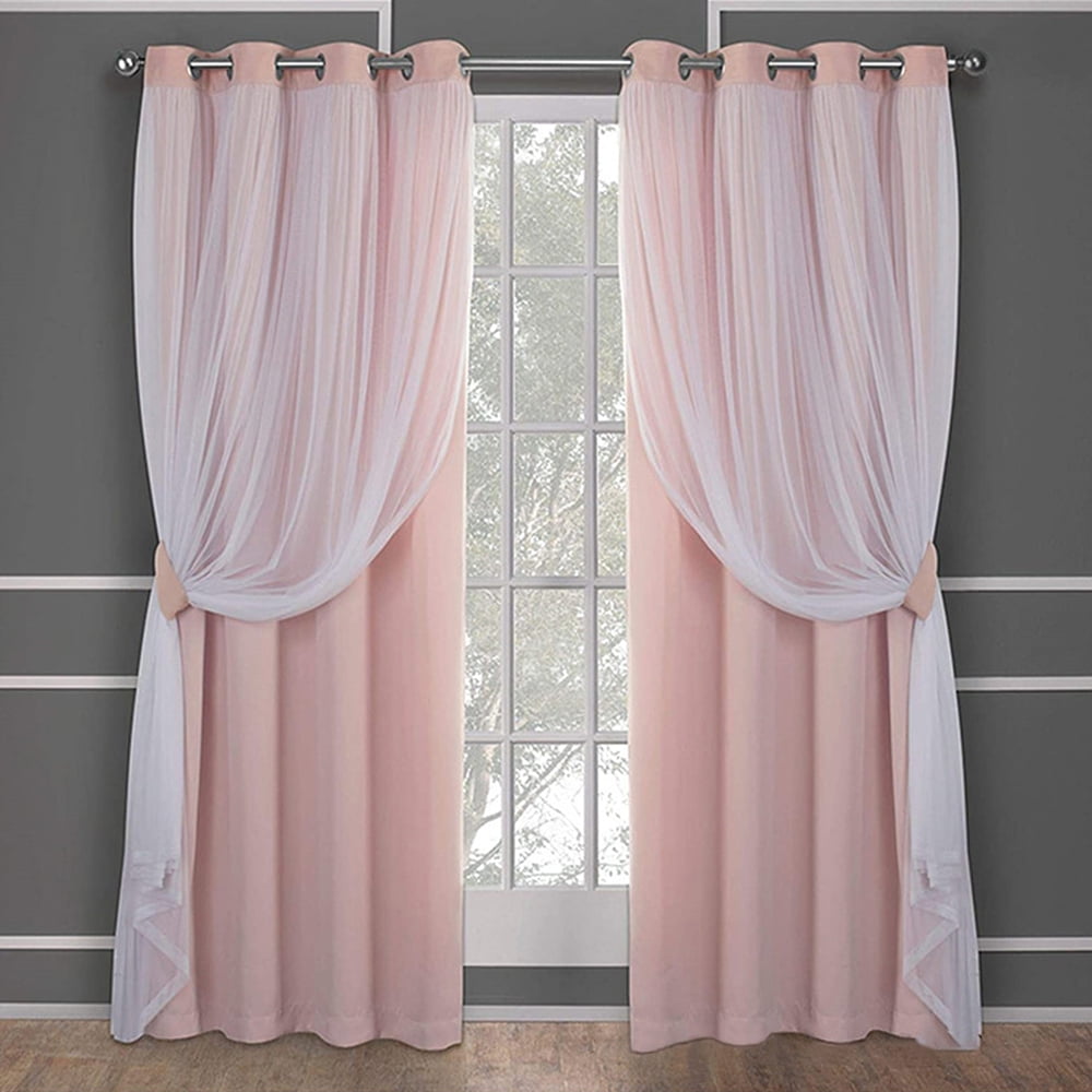 Details about   Luxury Thermal Blackout Curtains Eyelet Ring Top Curtain Pair With Tie Backs 