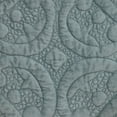 thumbnail image 4 of Parkland Collection Cristal Transitional Quilted Gray/Sea Foam Throw Pillow, 4 of 7